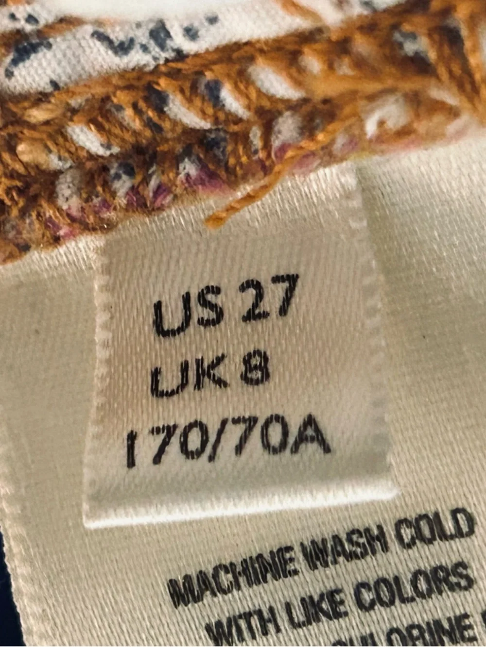 Supernova Rainbow We the Free 27 Small Corduroy Pants Stars Flowers Wide Leg - Picture 15 of 16